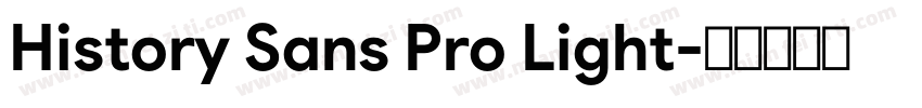 History Sans Pro Light字体转换
